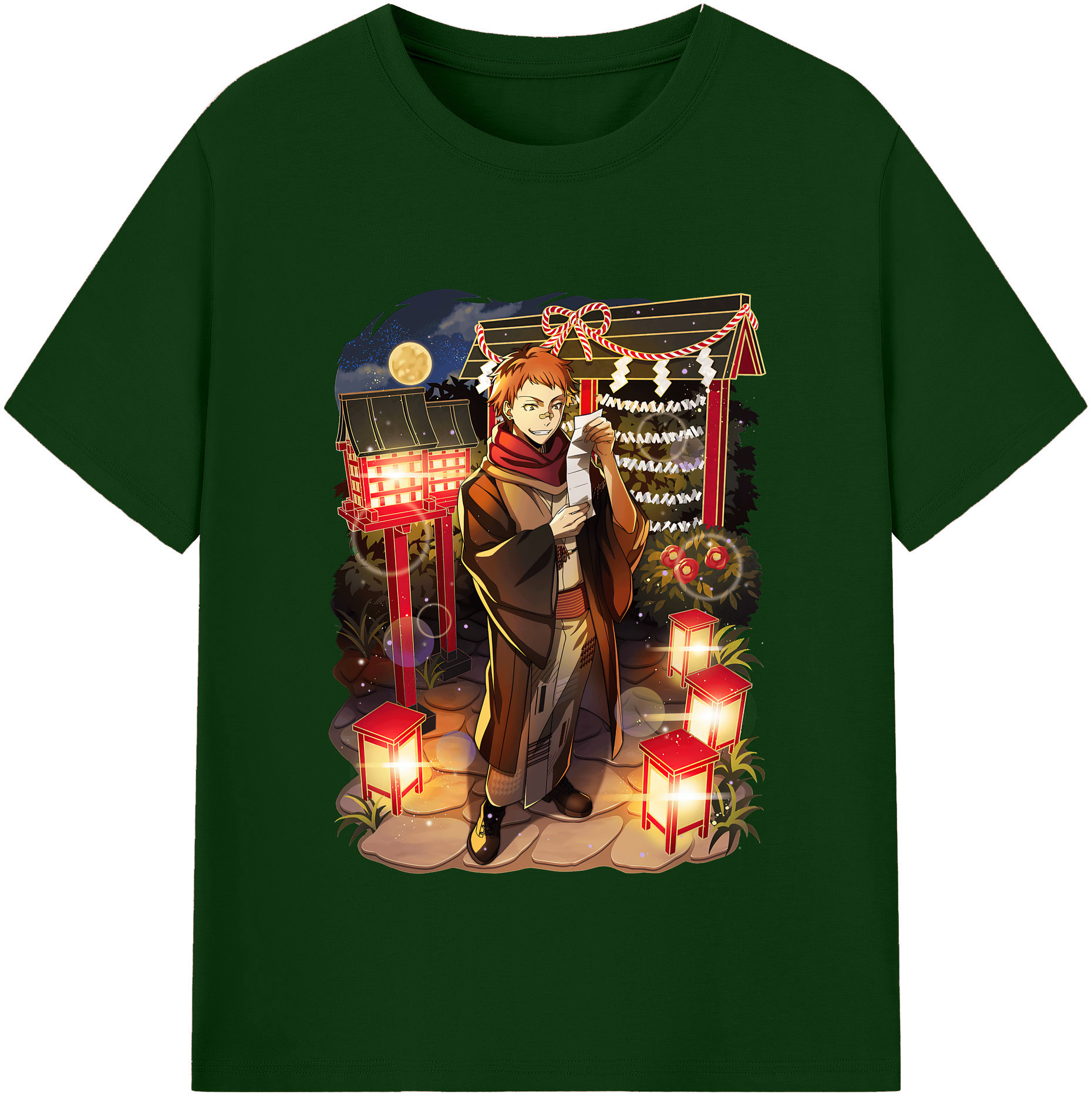 （画像用） 文豪ストレイドッグス Bungo Stray Dogs 綿100％半袖Tシャツ（フロントプリント）